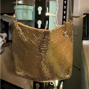 Whiting and Davis Gold Mesh Handbag